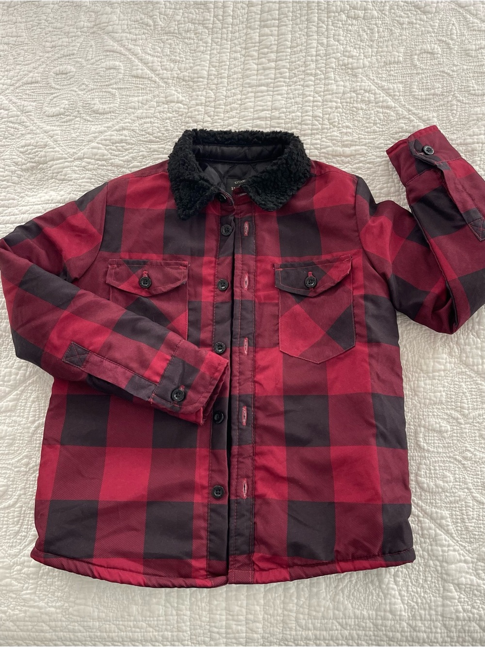 Buffalo Barn Coat Chore Jacket Plaid Shacket Sherpa Quilted 5